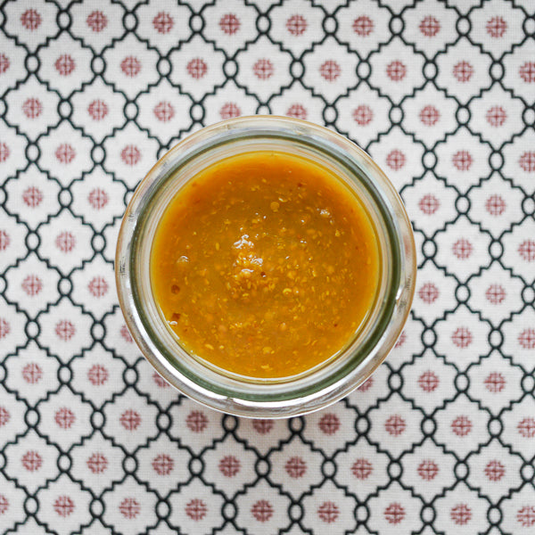 Apple-mango-garlic mustard