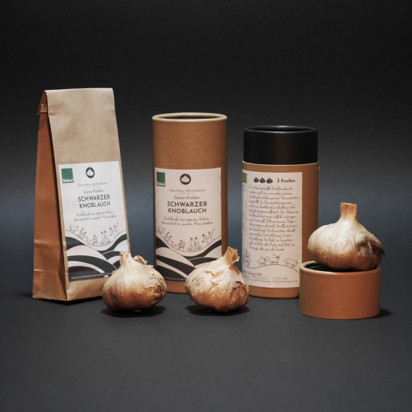 Sort hvidløg 3 hele løg