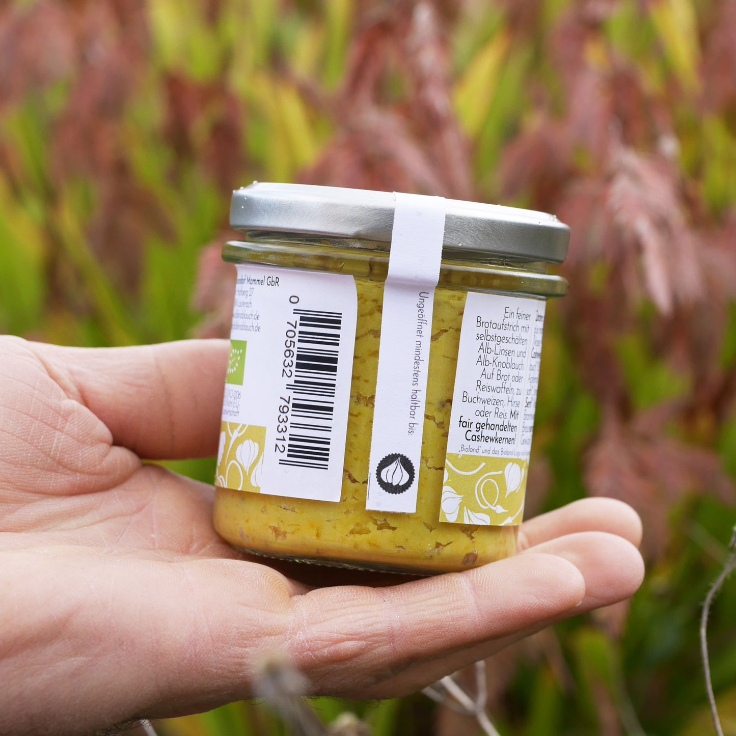 Alblinsen-Knoblauch Aufstrich