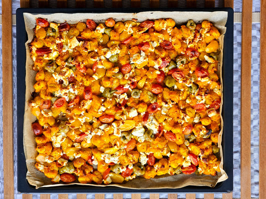 Gnocchi mit Knoblauchblüten