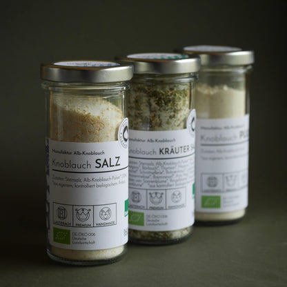 Knoblauch Pulver im Glas